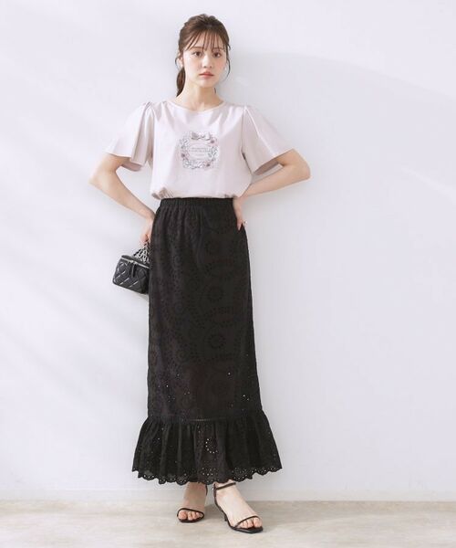 Couture Brooch / クチュールブローチ ロング・マキシ丈スカート | コットンレーススカート | 詳細11