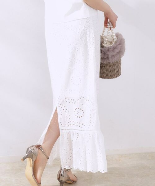 Couture Brooch / クチュールブローチ ロング・マキシ丈スカート | コットンレーススカート | 詳細2