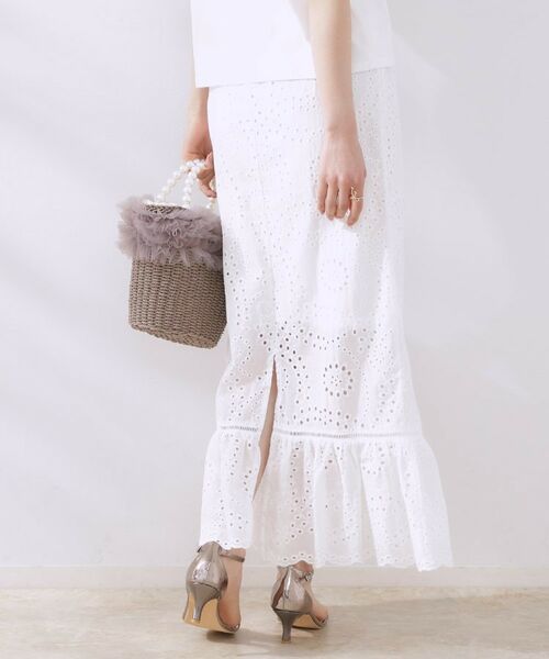 Couture Brooch / クチュールブローチ ロング・マキシ丈スカート | コットンレーススカート | 詳細3