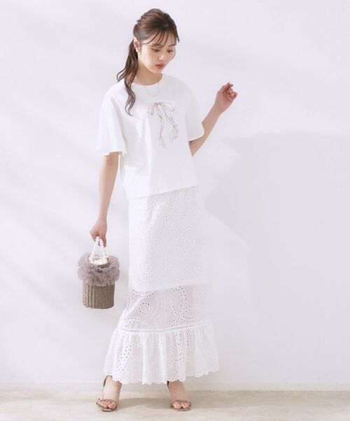 Couture Brooch / クチュールブローチ ロング・マキシ丈スカート | コットンレーススカート | 詳細4