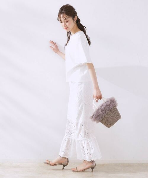 Couture Brooch / クチュールブローチ ロング・マキシ丈スカート | コットンレーススカート | 詳細5