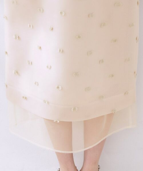 Couture Brooch / クチュールブローチ ロング・マキシ丈スカート | リボンジャカードシアーIラインスカート | 詳細19