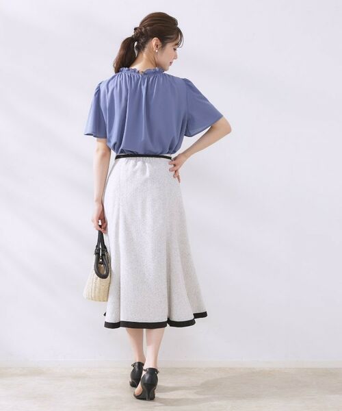 Couture Brooch / クチュールブローチ シャツ・ブラウス | 【二の腕カバー・通勤】シャーリングシアーブラウス | 詳細23