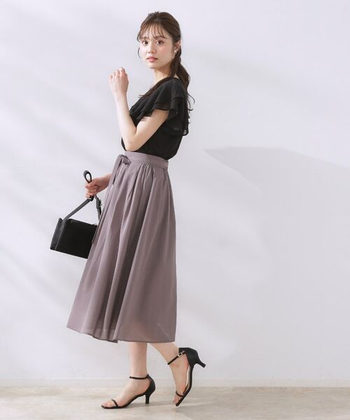 Couture Brooch / クチュールブローチ シャツ・ブラウス | 【大人可愛い・華やか】ダブルフリル袖ペプラムブラウス | 詳細15