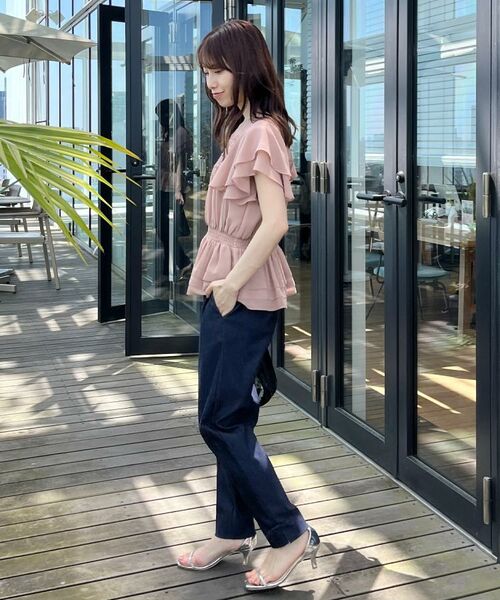 Couture Brooch / クチュールブローチ シャツ・ブラウス | 【大人可愛い・華やか】ダブルフリル袖ペプラムブラウス | 詳細27