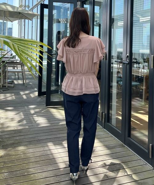 Couture Brooch / クチュールブローチ シャツ・ブラウス | 【大人可愛い・華やか】ダブルフリル袖ペプラムブラウス | 詳細28