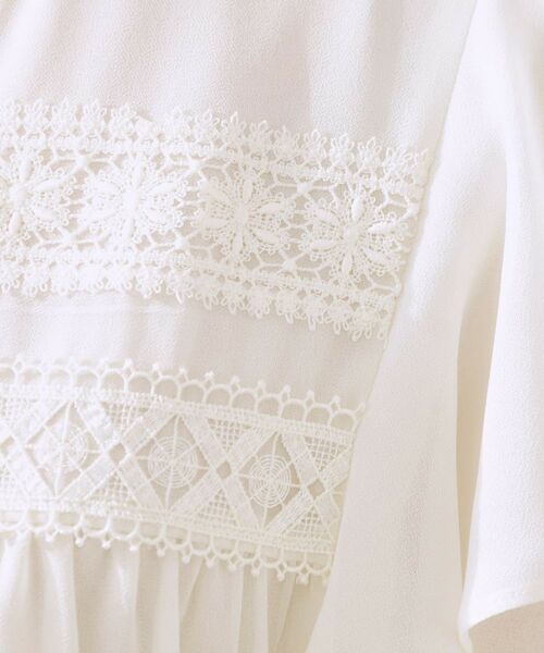 Couture Brooch / クチュールブローチ シャツ・ブラウス | 【大人可愛い・華やか】ダブルフリル袖ペプラムブラウス | 詳細30