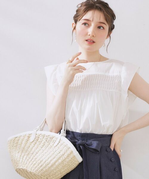 Couture Brooch / クチュールブローチ シャツ・ブラウス | 【大人可愛い・きれいめ】ランダムタックシャツブラウス | 詳細4