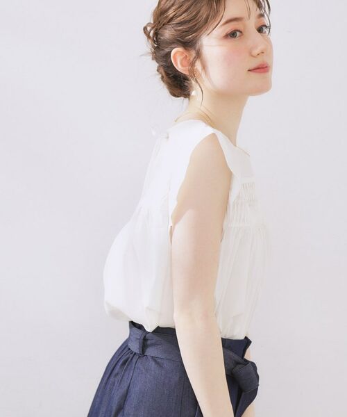 Couture Brooch / クチュールブローチ シャツ・ブラウス | 【大人可愛い・きれいめ】ランダムタックシャツブラウス | 詳細5