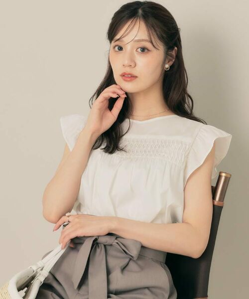 Couture Brooch / クチュールブローチ シャツ・ブラウス | 【大人可愛い・きれいめ】ランダムタックシャツブラウス | 詳細8