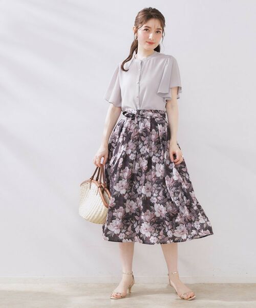 Couture Brooch / クチュールブローチ シャツ・ブラウス | 【キレイめ・通勤】前後2WAY楊柳フレアー袖ブラウス | 詳細1