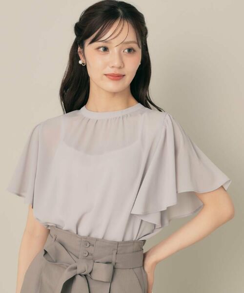 Couture Brooch / クチュールブローチ シャツ・ブラウス | 【キレイめ・通勤】前後2WAY楊柳フレアー袖ブラウス | 詳細10