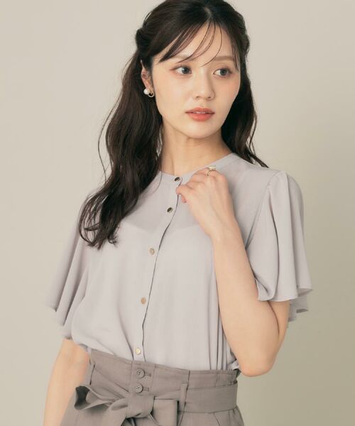 Couture Brooch / クチュールブローチ シャツ・ブラウス | 【キレイめ・通勤】前後2WAY楊柳フレアー袖ブラウス | 詳細11