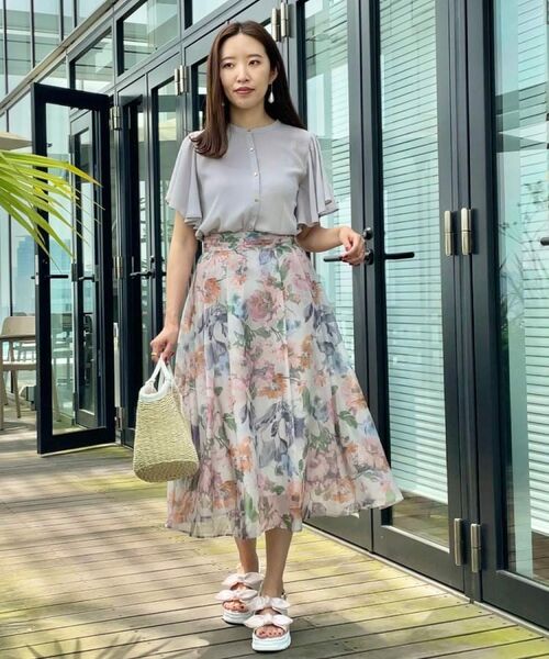 Couture Brooch / クチュールブローチ シャツ・ブラウス | 【キレイめ・通勤】前後2WAY楊柳フレアー袖ブラウス | 詳細12