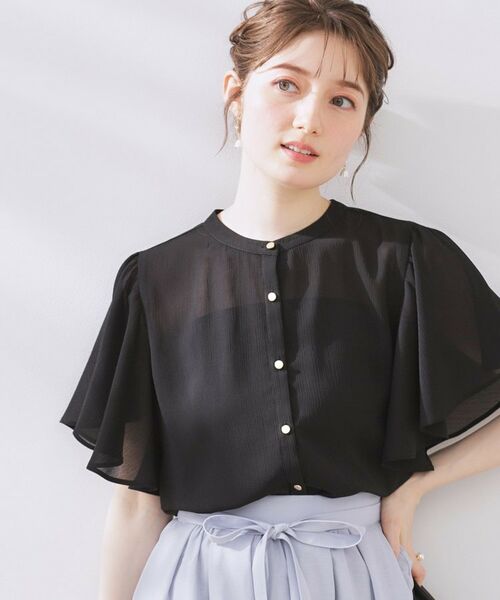 Couture Brooch / クチュールブローチ シャツ・ブラウス | 【キレイめ・通勤】前後2WAY楊柳フレアー袖ブラウス | 詳細19