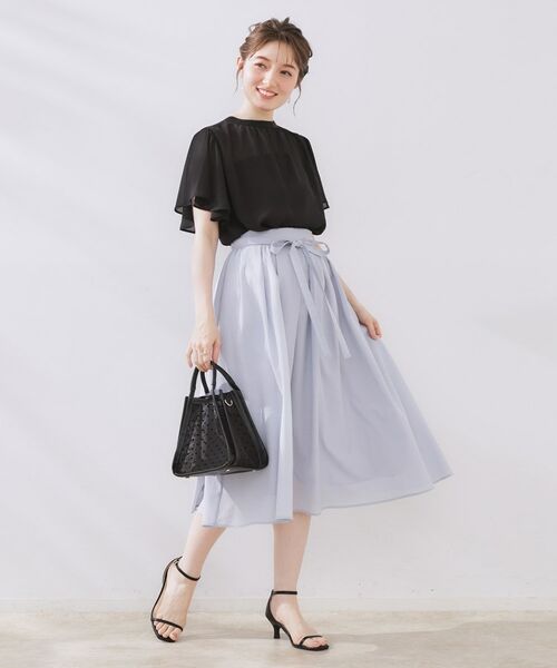 Couture Brooch / クチュールブローチ シャツ・ブラウス | 【キレイめ・通勤】前後2WAY楊柳フレアー袖ブラウス | 詳細22