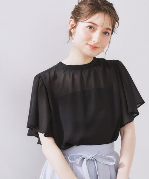 Couture Brooch / クチュールブローチ シャツ・ブラウス | 【キレイめ・通勤】前後2WAY楊柳フレアー袖ブラウス | 詳細23