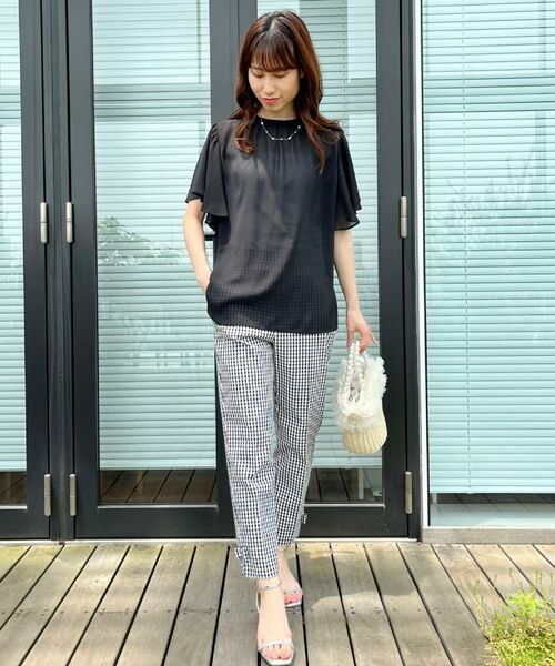 Couture Brooch / クチュールブローチ シャツ・ブラウス | 【キレイめ・通勤】前後2WAY楊柳フレアー袖ブラウス | 詳細24