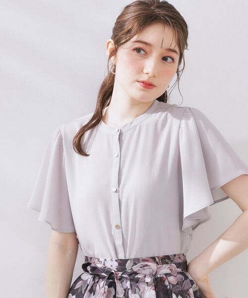 Couture Brooch / クチュールブローチ シャツ・ブラウス | 【キレイめ・通勤】前後2WAY楊柳フレアー袖ブラウス | 詳細4