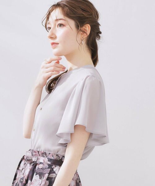 Couture Brooch / クチュールブローチ シャツ・ブラウス | 【キレイめ・通勤】前後2WAY楊柳フレアー袖ブラウス | 詳細6