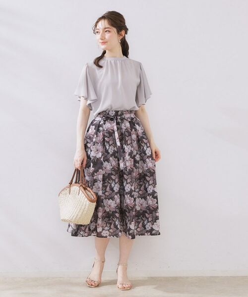 Couture Brooch / クチュールブローチ シャツ・ブラウス | 【キレイめ・通勤】前後2WAY楊柳フレアー袖ブラウス | 詳細8