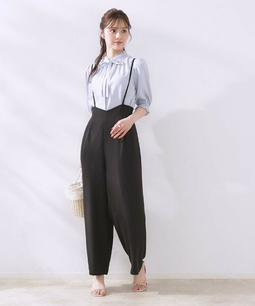 Couture Brooch / クチュールブローチ シャツ・ブラウス | 【5分袖・通勤】リボンタイ付きピコフリル5分袖ブラウス | 詳細24