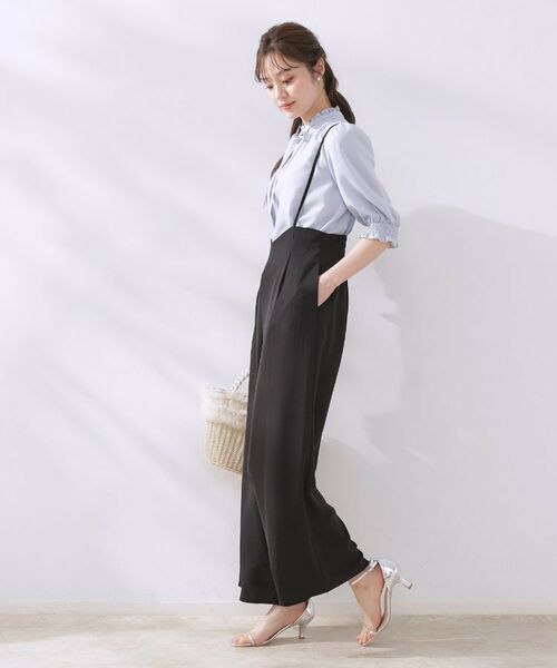 Couture Brooch / クチュールブローチ シャツ・ブラウス | 【5分袖・通勤】リボンタイ付きピコフリル5分袖ブラウス | 詳細25