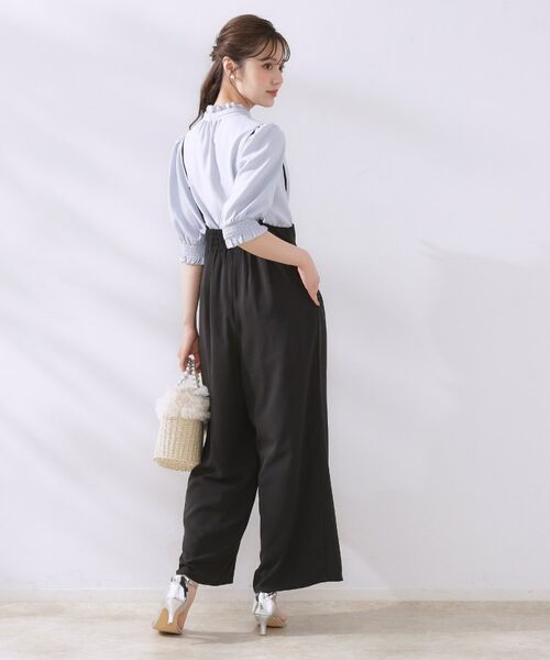 Couture Brooch / クチュールブローチ シャツ・ブラウス | 【5分袖・通勤】リボンタイ付きピコフリル5分袖ブラウス | 詳細26