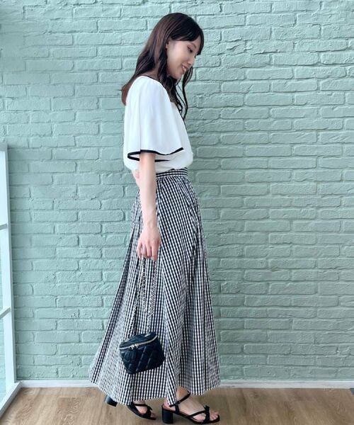 Couture Brooch / クチュールブローチ シャツ・ブラウス | 【きれいめ・二の腕カバー・通勤】配色フレア2WAYブラウス | 詳細10