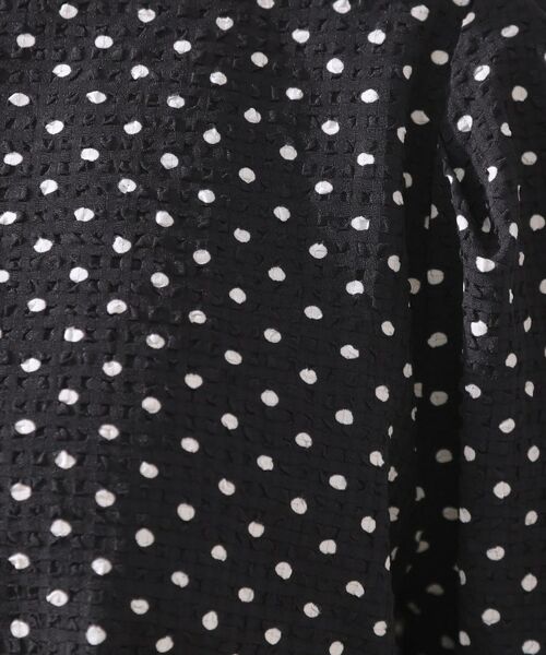 Couture Brooch / クチュールブローチ シャツ・ブラウス | 【フェミニン・二の腕カバー・通勤】サッカードットデザインブラウス | 詳細26