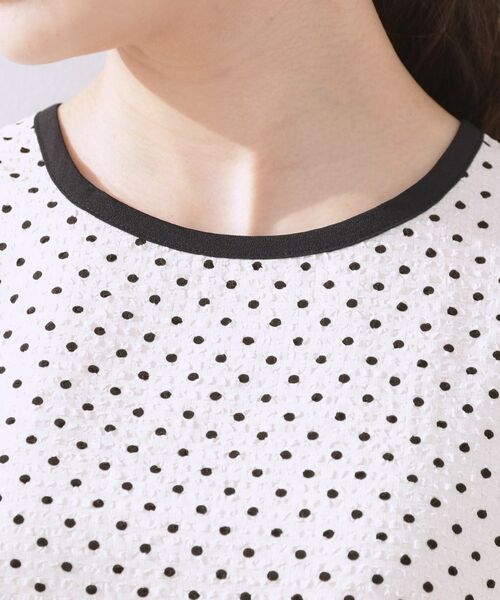 Couture Brooch / クチュールブローチ シャツ・ブラウス | 【フェミニン・二の腕カバー・通勤】サッカードットデザインブラウス | 詳細30