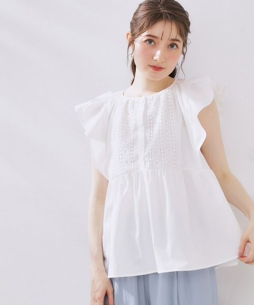 Couture Brooch / クチュールブローチ チュニック | フロントレースTCブロードチュニック | 詳細1