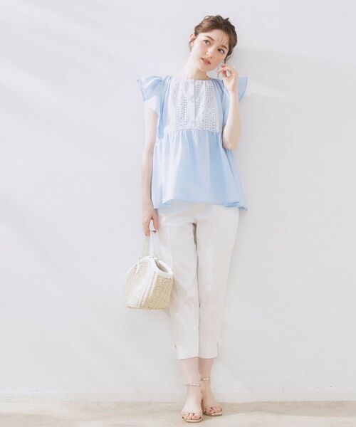 Couture Brooch / クチュールブローチ チュニック | フロントレースTCブロードチュニック | 詳細11