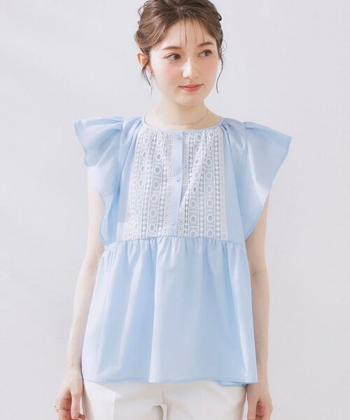 Couture Brooch / クチュールブローチ チュニック | フロントレースTCブロードチュニック | 詳細15