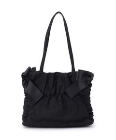 Couture Brooch / クチュールブローチ トートバッグ | シャーリングリボンナイロンバッグ