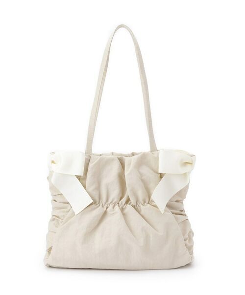 Couture Brooch / クチュールブローチ トートバッグ | シャーリングリボンナイロンバッグ | 詳細1