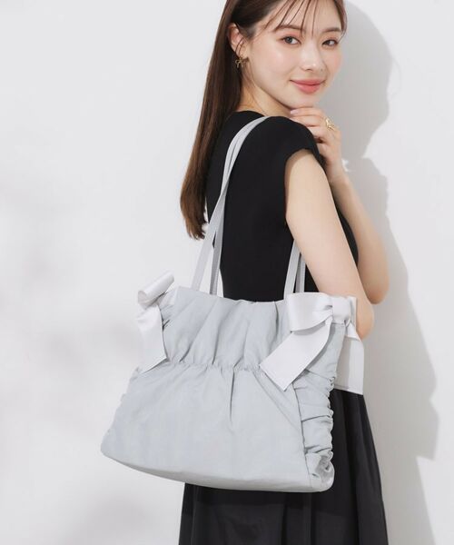 Couture Brooch / クチュールブローチ トートバッグ | シャーリングリボンナイロンバッグ | 詳細11