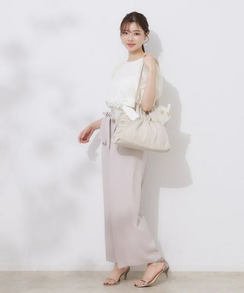 Couture Brooch / クチュールブローチ トートバッグ | シャーリングリボンナイロンバッグ | 詳細16