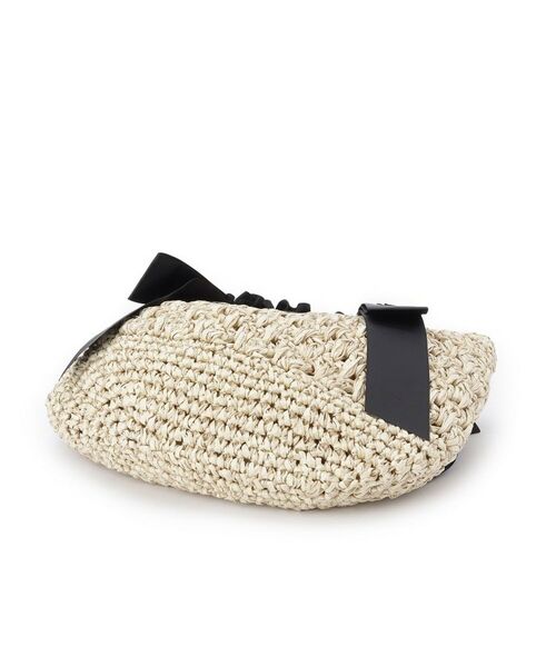 Couture Brooch / クチュールブローチ トートバッグ | ペーパー編みリボントートバッグ | 詳細4