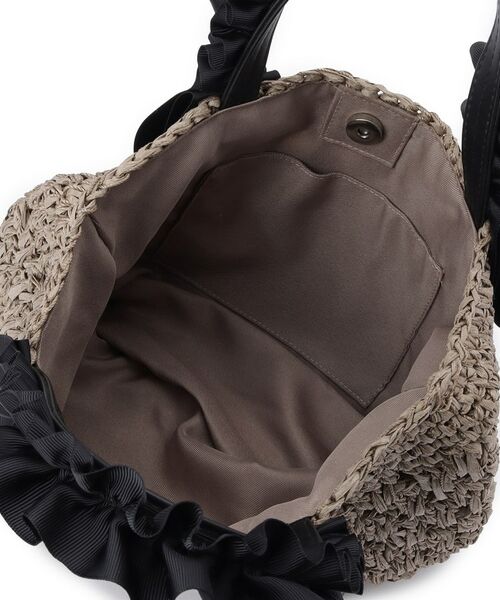 Couture Brooch / クチュールブローチ トートバッグ | ペーパー編みリボントートバッグ | 詳細6