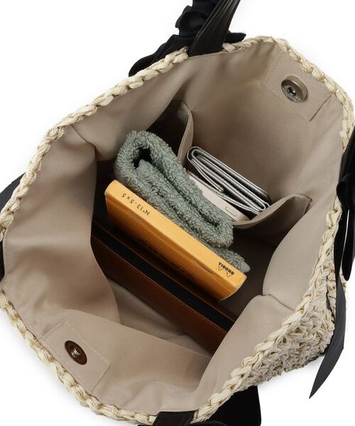 Couture Brooch / クチュールブローチ トートバッグ | ペーパー編みリボントートバッグ | 詳細7