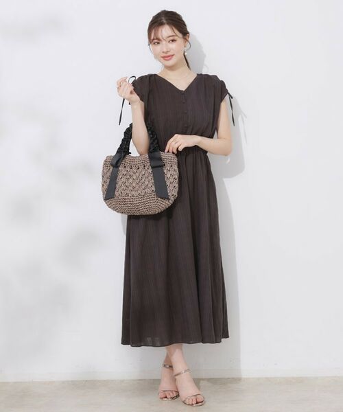 Couture Brooch / クチュールブローチ トートバッグ | ペーパー編みリボントートバッグ | 詳細9