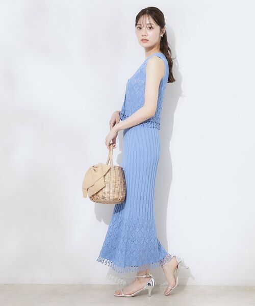 Couture Brooch / クチュールブローチ ニット・セーター | 透かし編みフリンジニット | 詳細19