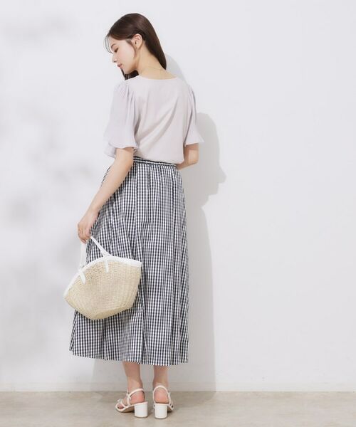 Couture Brooch / クチュールブローチ カットソー | 【接触冷感・UVカット・細見え】マジョリカシフォンスリーブトップス | 詳細12