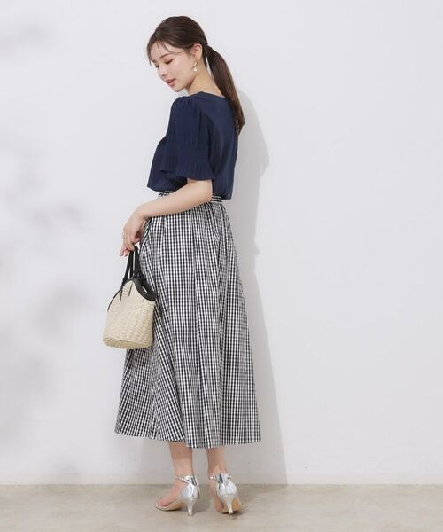 Couture Brooch / クチュールブローチ カットソー | 【接触冷感・UVカット・細見え】マジョリカシフォンスリーブトップス | 詳細26