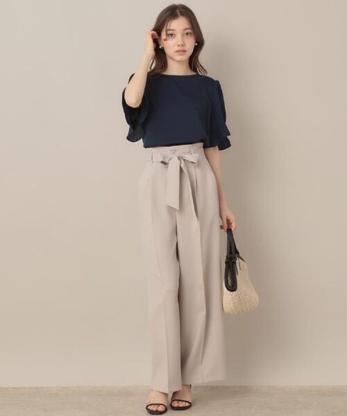 Couture Brooch / クチュールブローチ カットソー | 【接触冷感・UVカット・細見え】マジョリカシフォンスリーブトップス | 詳細30