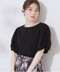 Couture Brooch / クチュールブローチ カットソー | 【接触冷感・UVカット・通勤】ねじり袖サイロコンパクト