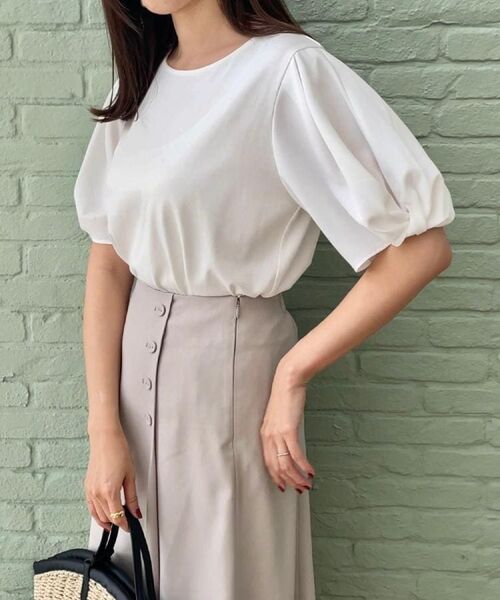 Couture Brooch / クチュールブローチ カットソー | 【接触冷感・UVカット・通勤】ねじり袖サイロコンパクト | 詳細13