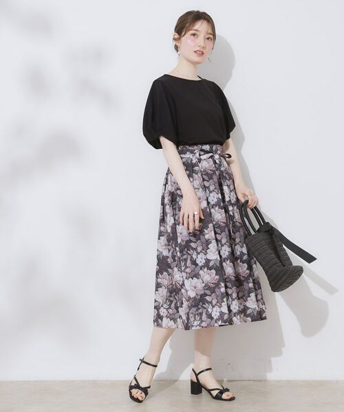 Couture Brooch / クチュールブローチ カットソー | 【接触冷感・UVカット・通勤】ねじり袖サイロコンパクト | 詳細14