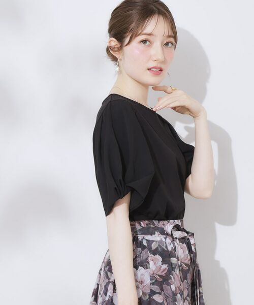 Couture Brooch / クチュールブローチ カットソー | 【接触冷感・UVカット・通勤】ねじり袖サイロコンパクト | 詳細18